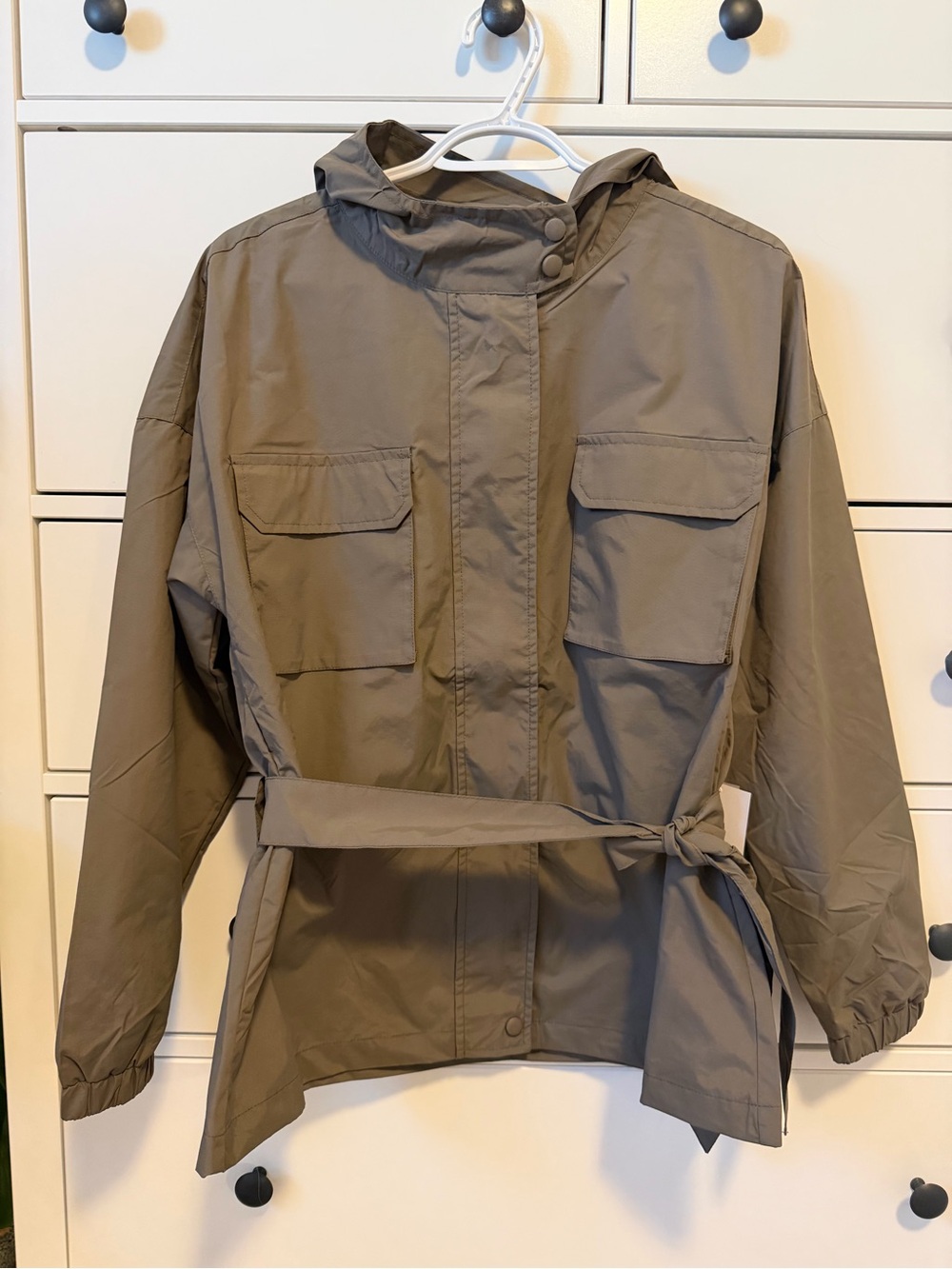 Mono B Olive Utility Jacket with Belt